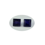 Iolite 1PC Chunky 13x13 MM Square Faceted Blue Natural Semi Precious Loose Gemstone