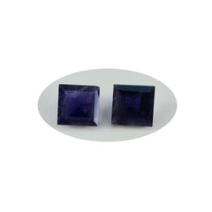 Iolite 1PC Chunky 15x15 MM Square Faceted Blue Superior Semi Precious Gems
