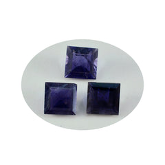 Iolite 1PC Chunky 16x16 MM Square Faceted Blue Pure Semi Precious Loose Gems