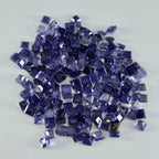 Iolite 1PC Small 8x8 MM Square Faceted Blue Luster Semi Precious Loose Gems