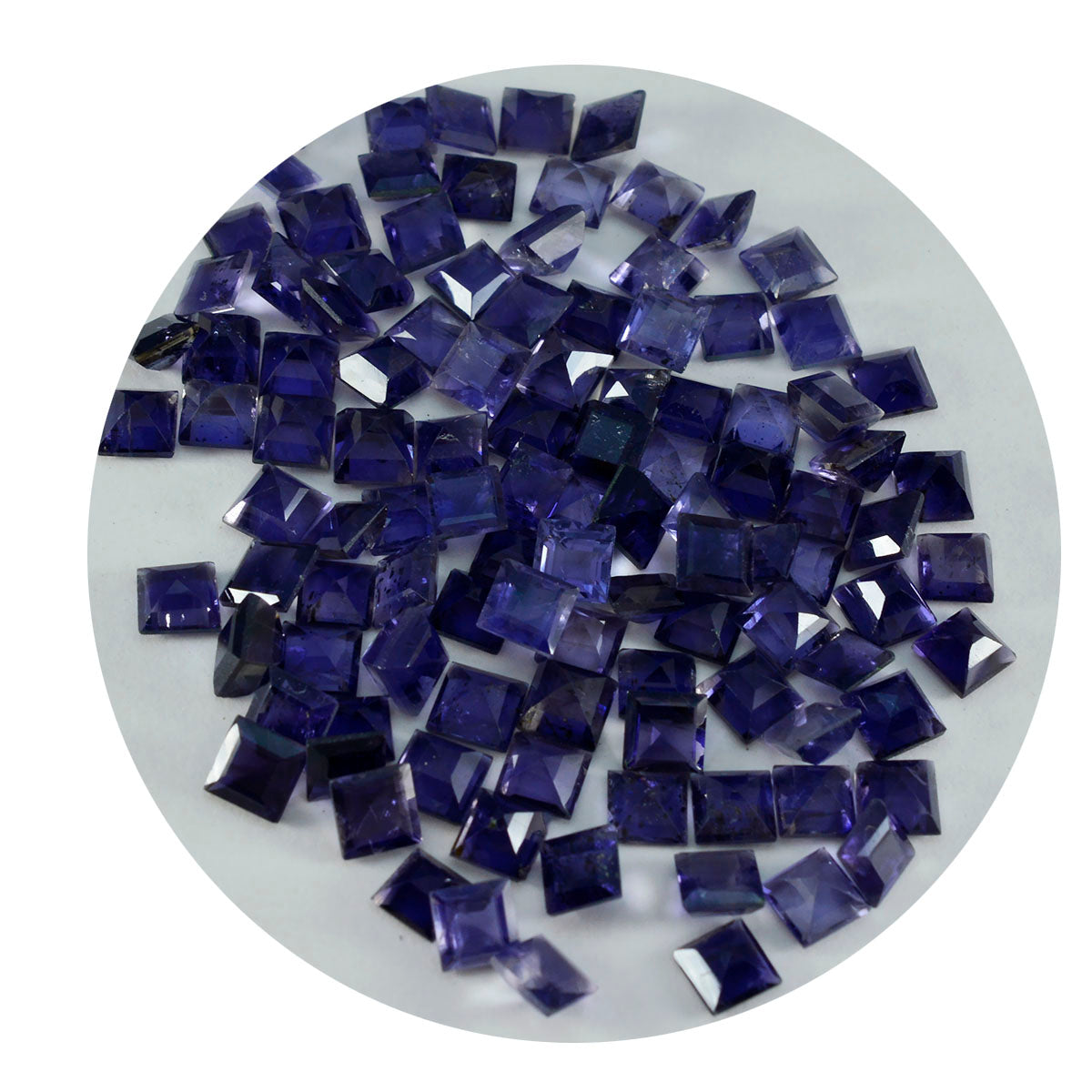 Iolite 1PC Medium 9x9 MM Square Faceted Blue Lustrous Semi Precious Loose Gemstone