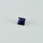 Iolite 1PC Large 10x10 MM Square Faceted Blue Shine Semi Precious Loose Gemstones