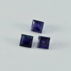 Iolite 1PC Large 11x11 MM Square Faceted Blue Fine Semi Precious Gems