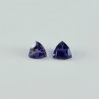 Iolite 1PC Large 12x12 MM Triangle Faceted Blue High Quality Semi Precious Loose Gems