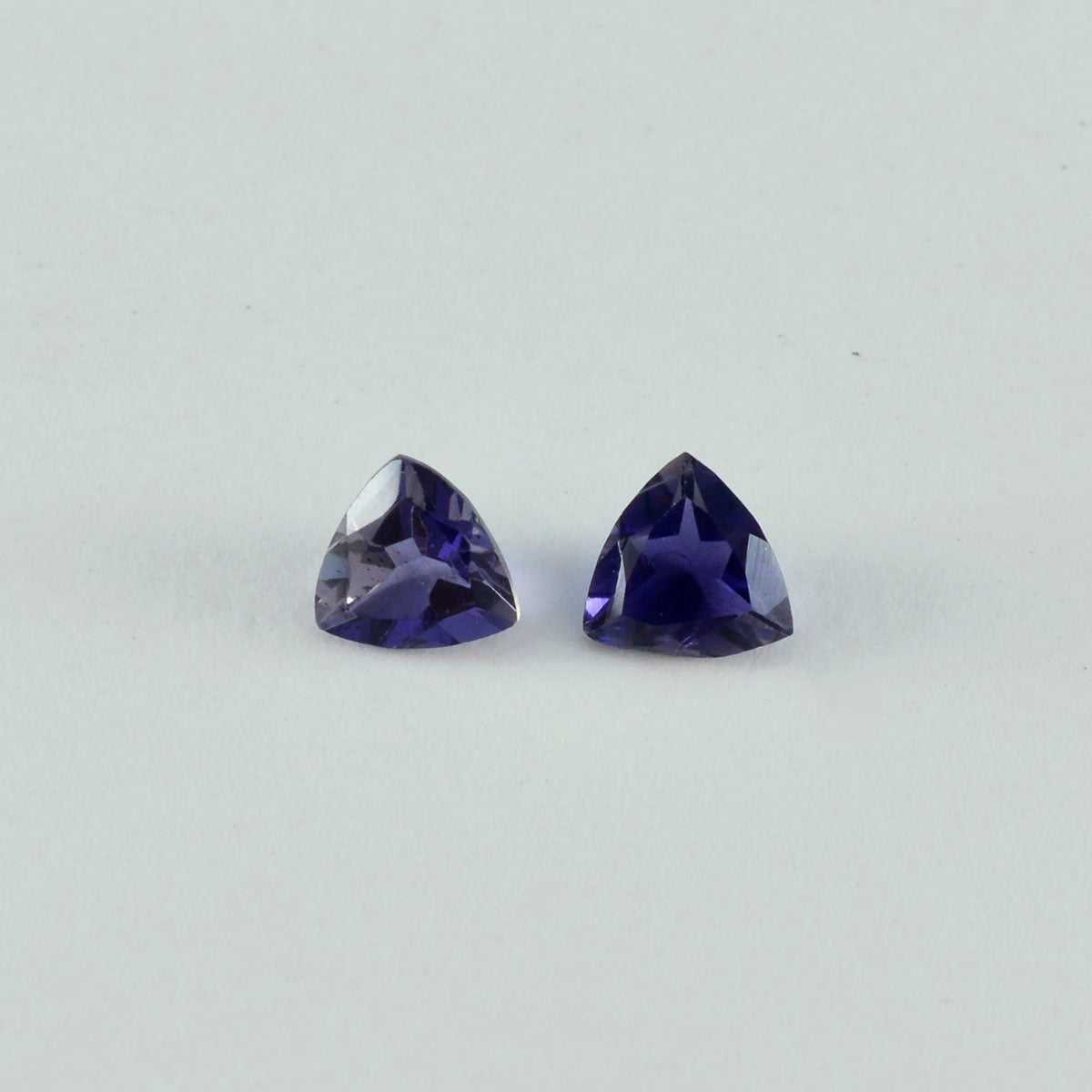 Iolite 1PC Large 12x12 MM Triangle Faceted Blue High Quality Semi Precious Loose Gems