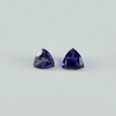 Iolite 1PC Large 12x12 MM Triangle Faceted Blue High Quality Semi Precious Loose Gems