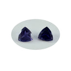 Iolite 1PC Chunky 13x13 MM Triangle Faceted Blue Natural Semi Precious Loose Gemstone