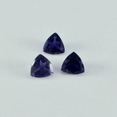 Iolite 1PC Chunky 15x15 MM Triangle Faceted Blue Superior Semi Precious Gems