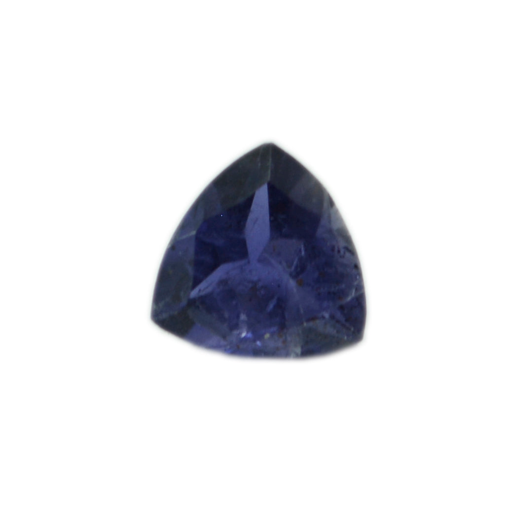 Iolite 1PC Large 10x10 MM Triangle Faceted Blue Shine Semi Precious Loose Gemstones