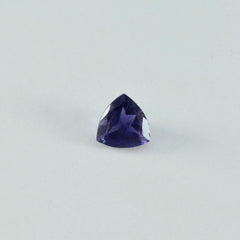 Iolite 1PC Chunky 15x15 MM Triangle Faceted Blue Superior Semi Precious Gems