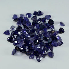 Iolite 1PC Small 7x7 MM Triangle Faceted Blue Splendid Semi Precious Gems