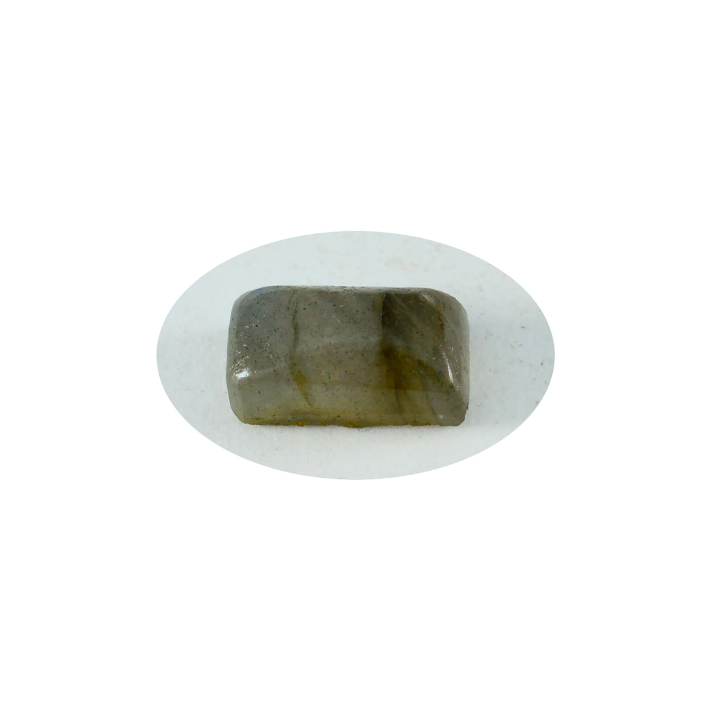 Labradorite 1PC Small 5x10 MM Baguette Cabochon Gray Luster semi Precious Loose Gemstones