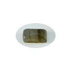 Labradorite 1PC Small 5x10 MM Baguette Cabochon Gray Luster semi Precious Loose Gemstones
