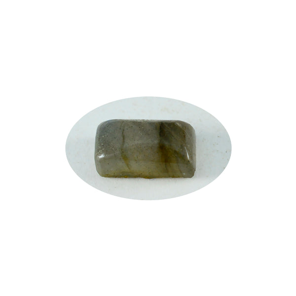 Labradorite 1PC Small 5x10 MM Baguette Cabochon Gray Luster semi Precious Loose Gemstones