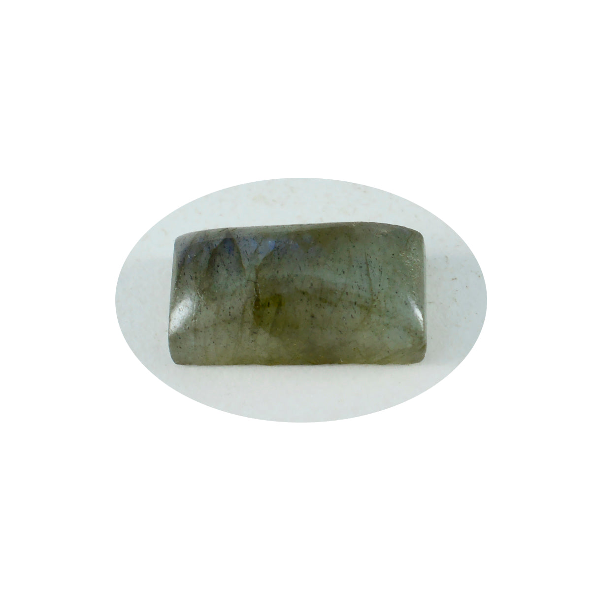 Labradorite 1PC Small 6x12 MM Baguette Cabochon Gray Lustrous semi Precious Semi Precious Gemstone