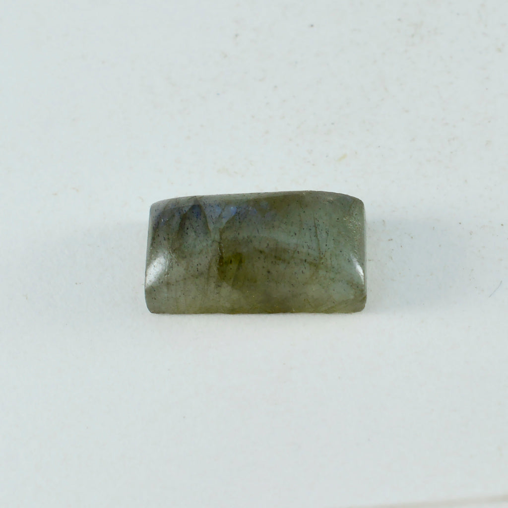 Labradorite 1PC Small 6x12 MM Baguette Cabochon Gray Lustrous semi Precious Semi Precious Gemstone