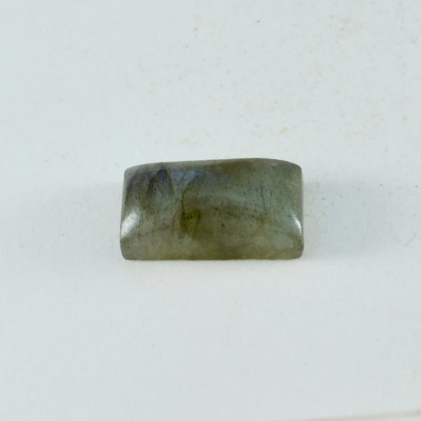 Labradorite 1PC Small 6x12 MM Baguette Cabochon Gray Lustrous semi Precious Semi Precious Gemstone