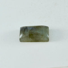 Labradorite 1PC Small 6x12 MM Baguette Cabochon Gray Lustrous semi Precious Semi Precious Gemstone