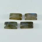 Labradorite 1PC Small 6x12 MM Baguette Cabochon Gray Lustrous semi Precious Semi Precious Gemstone