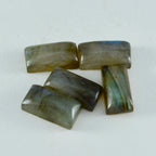 Labradorite 1PC Large 8x16 MM Baguette Cabochon Gray Fine semi Precious Gems