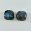 Labradorit 1PC Winziger 6x6 MM Kissen Cabochon Grau Lüster Halbedelstein