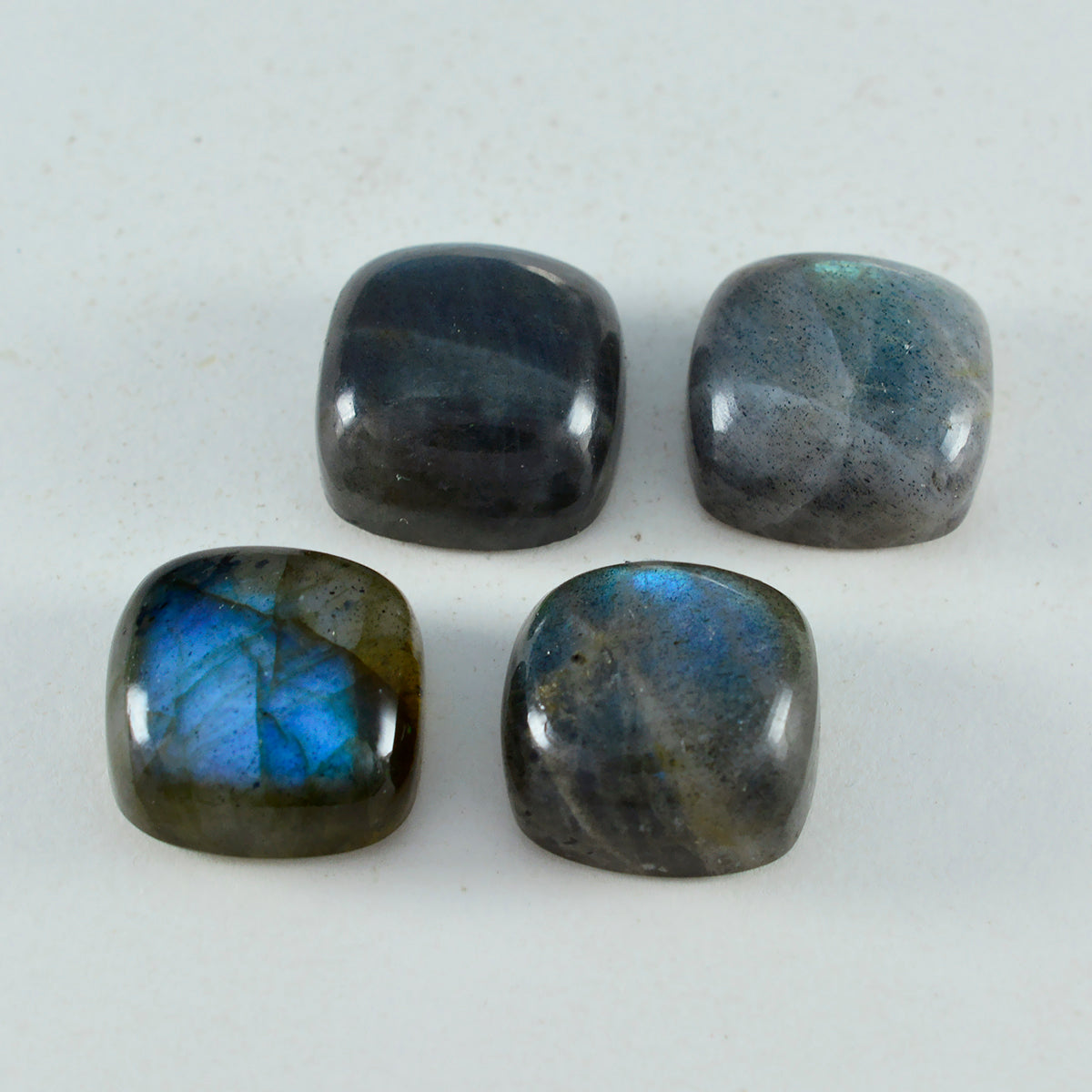 Labradorite 1PC Small 7x7 MM Cushion Cabochon Gray Lustrous semi Precious Gems