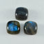 Labradorite 1PC Small 8x8 MM Cushion Cabochon Gray Shine semi Precious Loose Gems