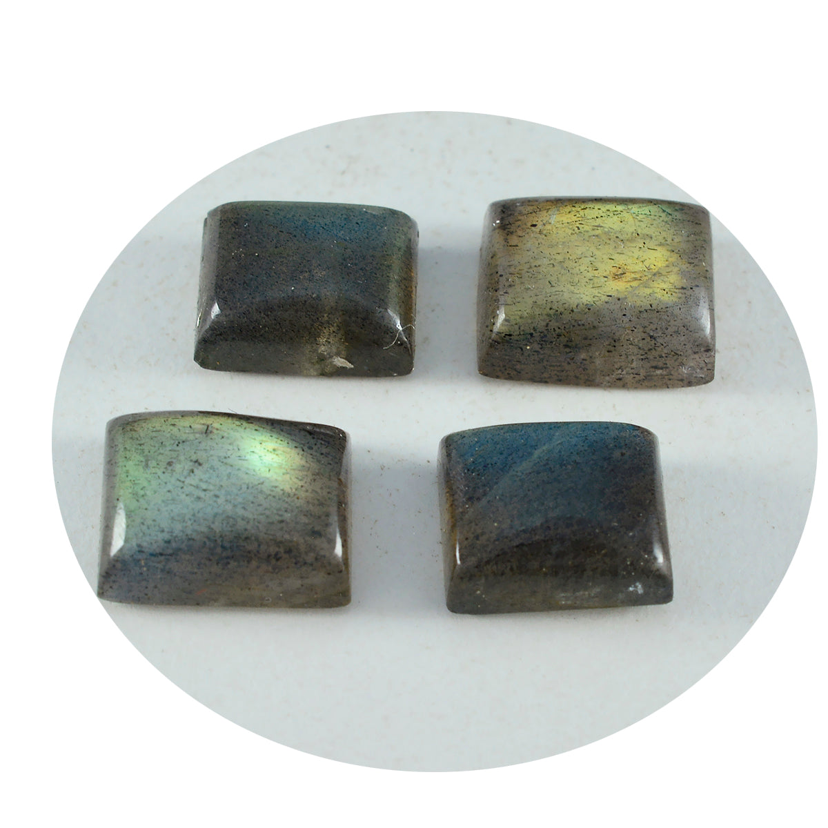 Labradorite 1PC Large 10x12 MM Emerald Cabochon Gray Polished semi Precious Precious Gemstone