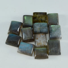Labradorite 1PC Large 10x12 MM Emerald Cabochon Gray Polished semi Precious Precious Gemstone