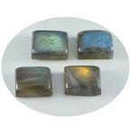 Labradorite 1PC Large 8x12 MM Emerald Cabochon Gray Sparkling semi Precious Semi Precious Gemstone