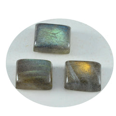 Labradorite 1PC Large 9x11 MM Emerald Cabochon Gray Brilliant semi Precious Loose Gemstones