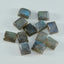 Labradorite 1PC Small 6x8 MM Emerald Cabochon Gray Natural semi Precious Semi Precious Gemstone