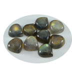 Labradorite 10PC Tiny 5x5 MM Heart Cabochon Gray Pure semi Precious Precious Gemstone