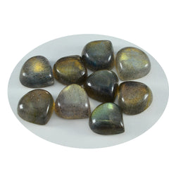 Labradorite 10PC Tiny 5x5 MM Heart Cabochon Gray Pure semi Precious Precious Gemstone