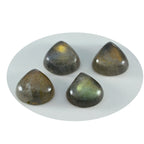 Labradorite 1PC Tiny 6x6 MM Heart Cabochon Gray Fiery semi Precious Gems
