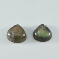 Labradorite 1PC Small 8x8 MM Heart Cabochon Gray Sparkling semi Precious Loose Gemstone