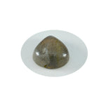 Labradorite 1PC Medium 9x9 MM Heart Cabochon Gray Polished semi Precious Loose Gemstones