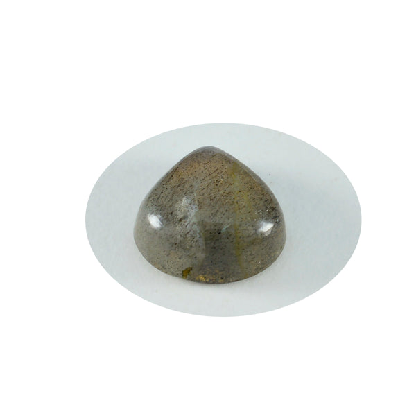 Labradorite 1PC Medium 9x9 MM Heart Cabochon Gray Polished semi Precious Loose Gemstones