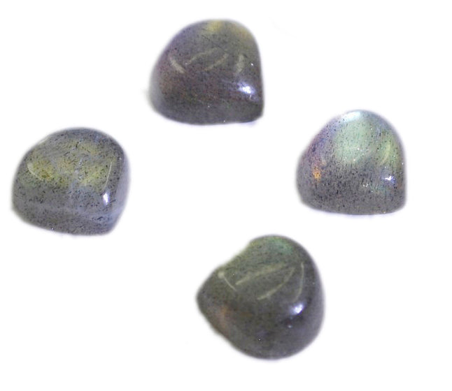 Labradorite 10PC Tiny 5x5 MM Heart Cabochon Gray Pure semi Precious Precious Gemstone