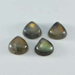 Labradorite 1PC Tiny 6x6 MM Heart Cabochon Gray Fiery semi Precious Gems