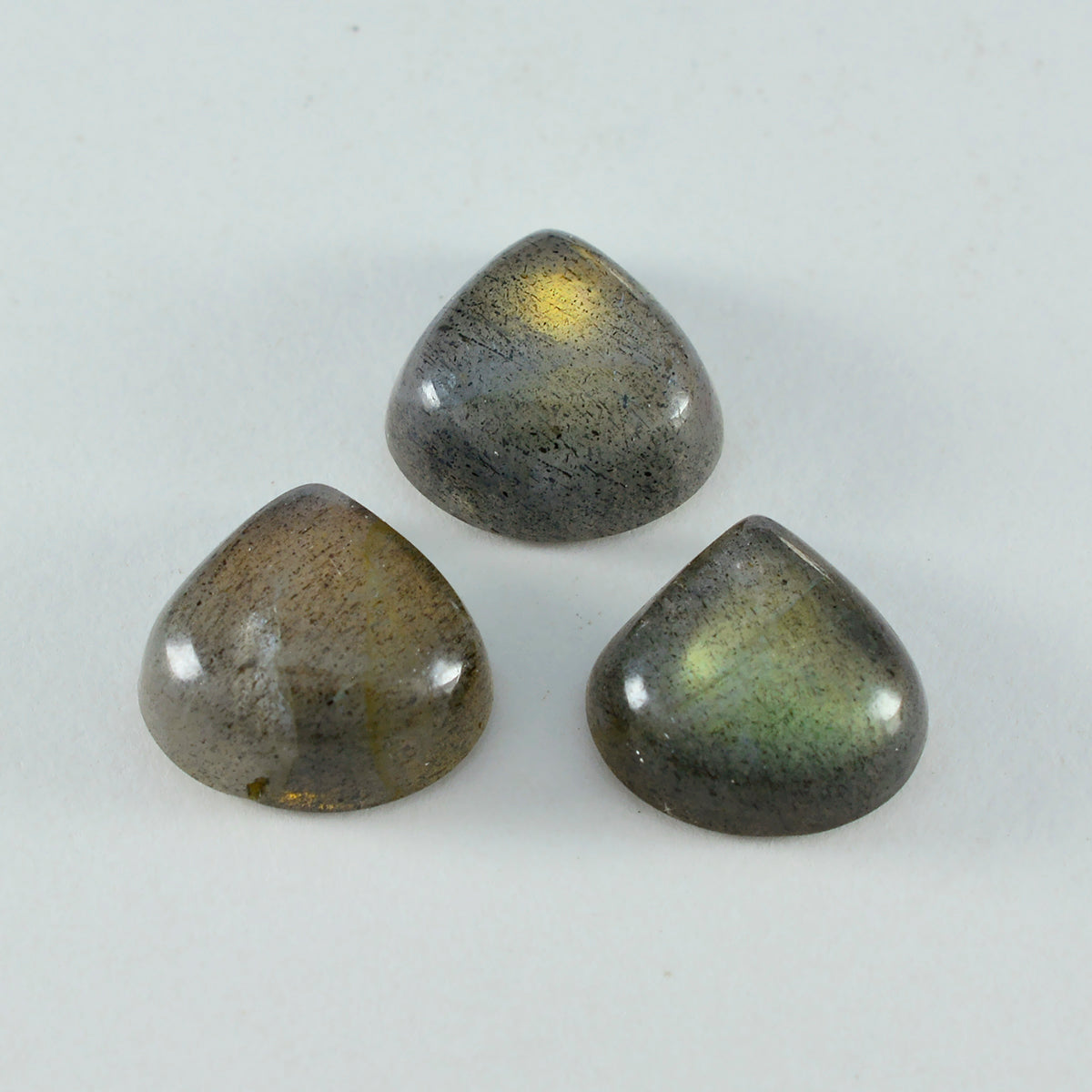 Labradorite 1PC Small 8x8 MM Heart Cabochon Gray Sparkling semi Precious Loose Gemstone