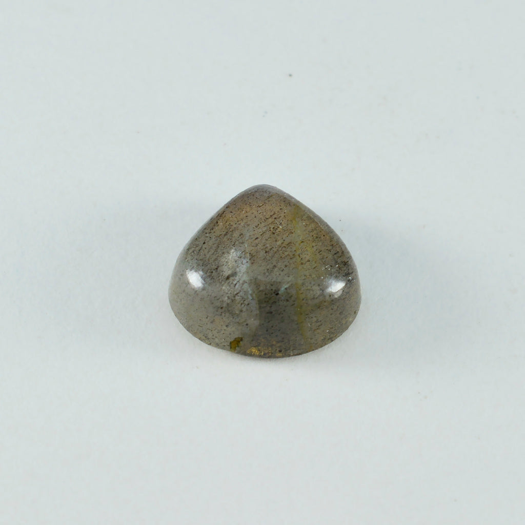 Labradorite 1PC Medium 9x9 MM Heart Cabochon Gray Polished semi Precious Loose Gemstones