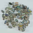 Labradorite 10PC Tiny 3x6 MM Marquise  Cabochon Gray Shine semi Precious Loose Gems