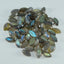Labradorite 10PC Tiny 4x8 MM Marquise  Cabochon Gray Fine semi Precious Loose Gemstone