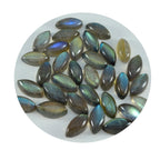Labradorite 1PC Small 5x10 MM Marquise  Cabochon Gray High Quality semi Precious Loose Gemstones