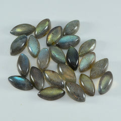 Labradorite 1PC Small 6x12 MM Marquise  Cabochon Gray Natural semi Precious Semi Precious Gemstone