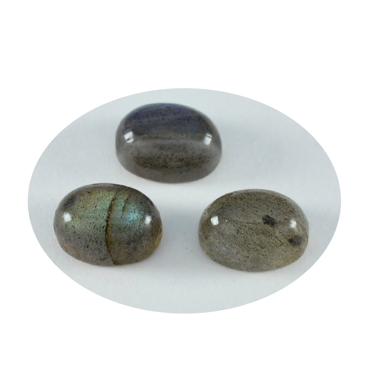 Labradorite 10PC Tiny 3x5 MM Oval Cabochon Gray Superior semi Precious Semi Precious Gemstone