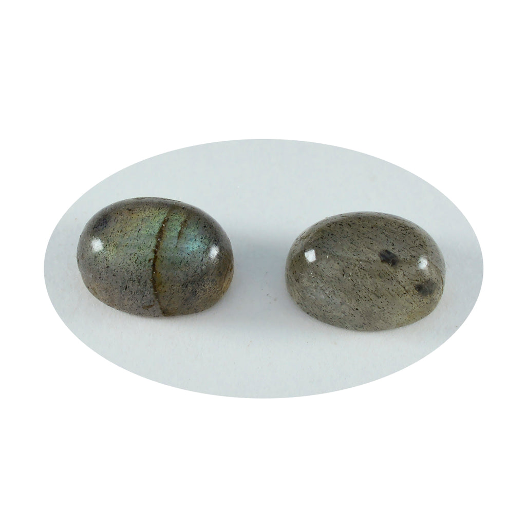 Labradorite 10PC Tiny 4x6 MM Oval Cabochon Gray Pure semi Precious Precious Gemstone