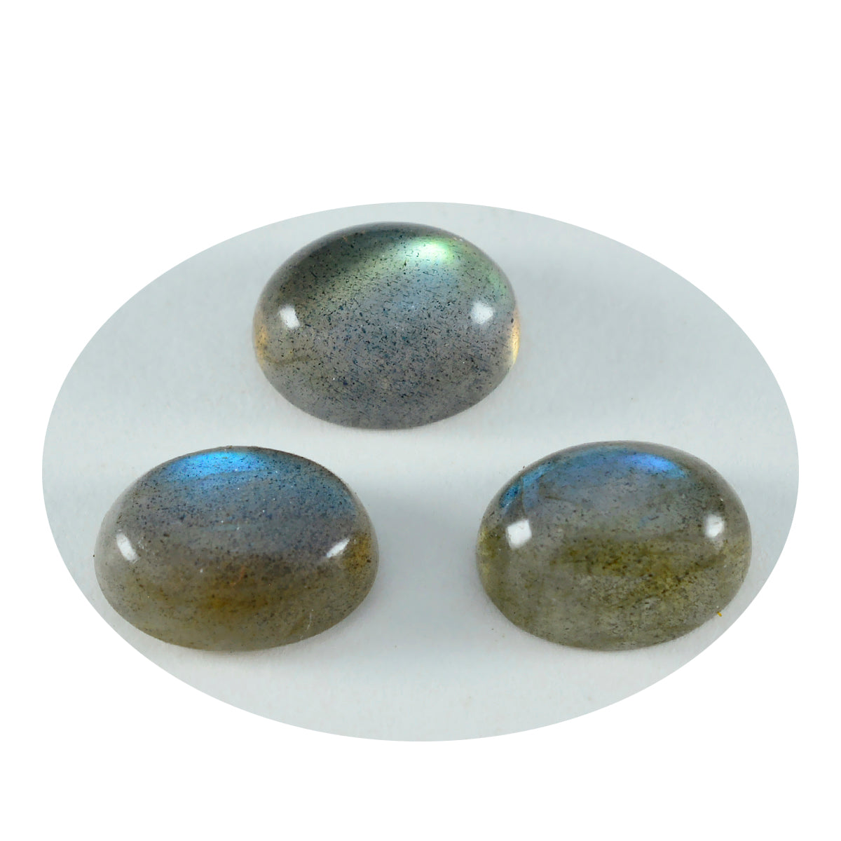 Labradorite 1PC Tiny 5x7 MM Oval Cabochon Gray Fiery semi Precious Gems
