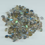 Labradorite 10PC Tiny 3x5 MM Oval Cabochon Gray Superior semi Precious Semi Precious Gemstone